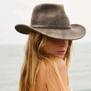 Free People Mossant Trail Dusted Cowboy Hat